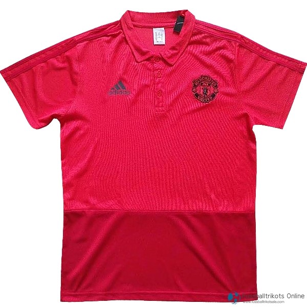 Manchester United Polo 2017-18 Rote Marine Fussballtrikots Günstig